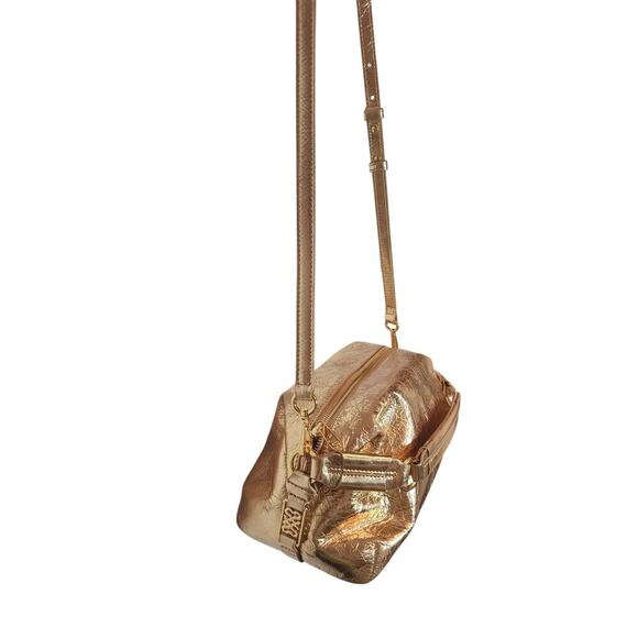 Sandro Gold Leather Clutch - Picture 6 of 7